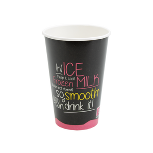 RIJ MILKSHAKE KARTON BEKER 400CC 90MM x 50 ST