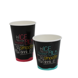 RIJ MILKSHAKE KARTON BEKER 300CC 90MM x 50 ST
