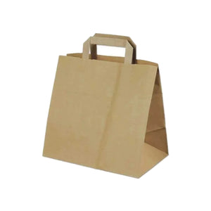 PAPIER DRAAGTASSEN BRUIN MEDIUM 26x17x25CM x 250 ST