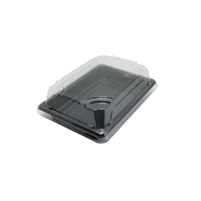 SUSHITRAY MET DEKSEL DRY-03 ZWART 160x115x20MM x 400 ST