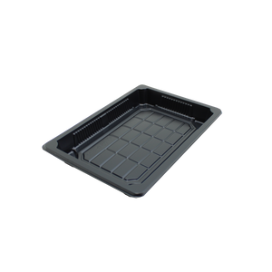 SUSHITRAY MET DEKSEL DRY-05 ZWART 185x130x20MM x 400 ST