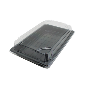 SUSHITRAY MET DEKSEL DRY-07 ZWART 220x135x23MM x 400 ST