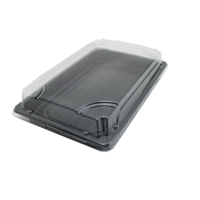 SUSHITRAY MET DEKSEL DRY-09 ZWART 240x150x23MM x 400 ST