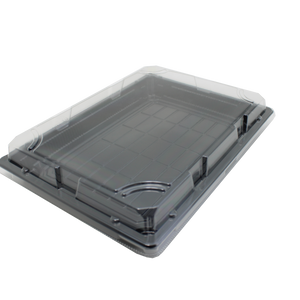 SUSHITRAY ZWART MET DEKSEL ZW-11 256x185x23MM x200ST.
