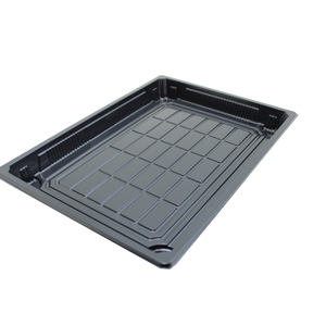 SUSHITRAY ZWART MET DEKSEL ZW-11 256x185x23MM x200ST.