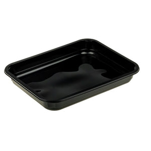 PP MENUSCHAAL 1 VAK ZWART 225x175x50MM x 260ST