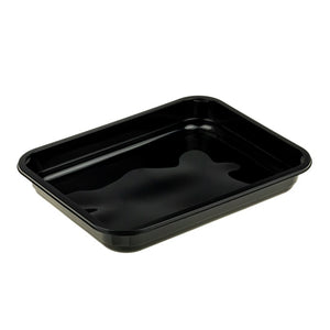 PP MENUSCHAAL-1VAK ZWART 225x175x33MM x 272 ST