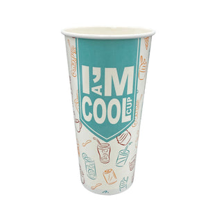 RIJ MILKSHAKE KARTON BEKER 500CC 90MM x 50 ST