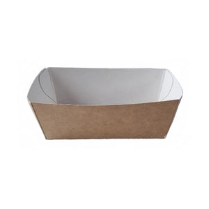 KARTON SNACKBAK A7 BRUIN / WIT 90x70x35MM x 500 ST